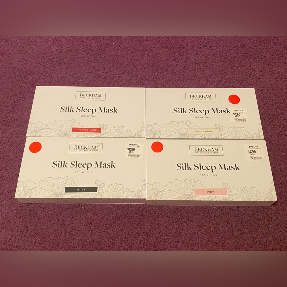 Beckham Hotel Collection Silk Sleep Mask Set of 2